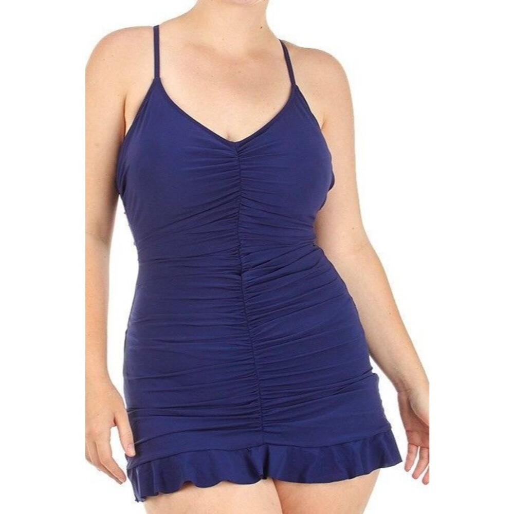 NWOT PROFILE BY GOTTEX WOMENS SWIMSUIT SWIMDRESS SIZE 6D